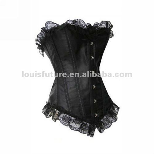 Black Spandex / Polyster Sexy Lingerie Corset Sexy Sleepwear CS0087