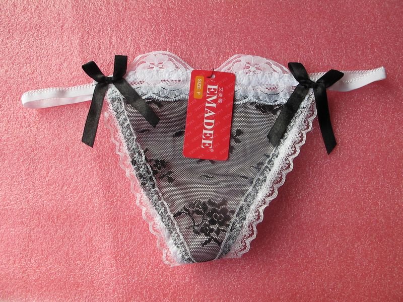 Black&White Sexy G-string Panties Thong For Women,Lingerie Underwear+Free Shipping