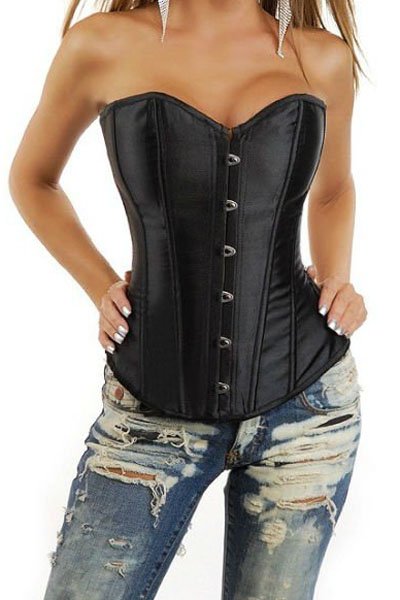 Black White Strapless Boned Corset Black Sexy Bustier, Basques Shaper Wholesale Retail 211-XY