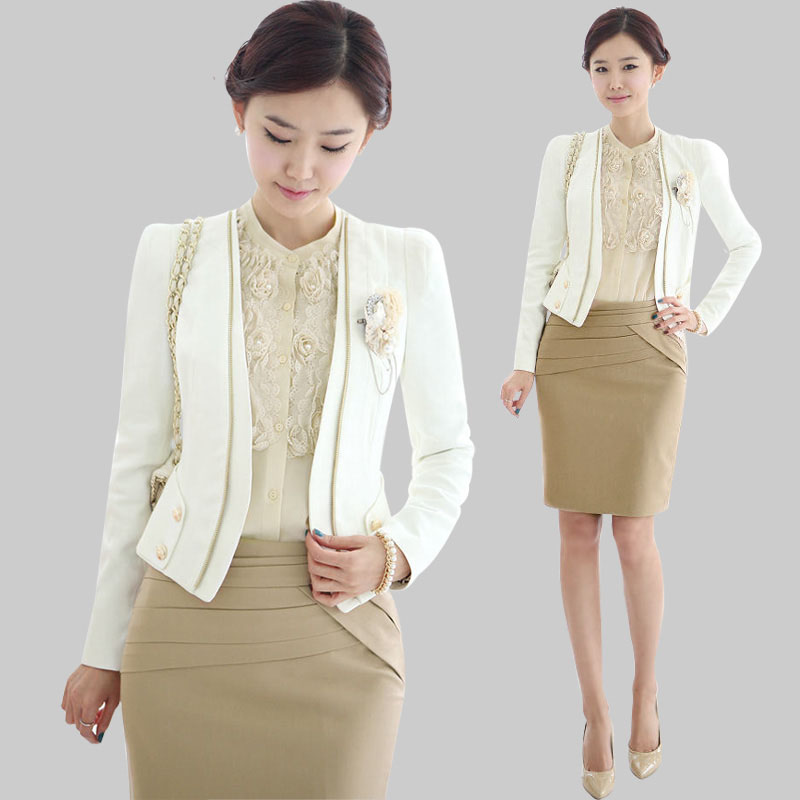 Blazer women's work wear spring and autumn ol slim suit elegant career set female