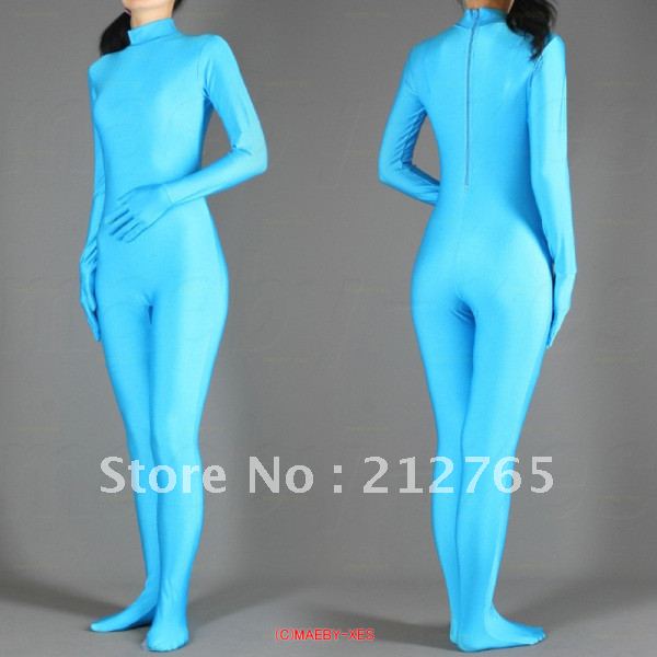 Blue One Piece Body No Head Zentai Suits X12