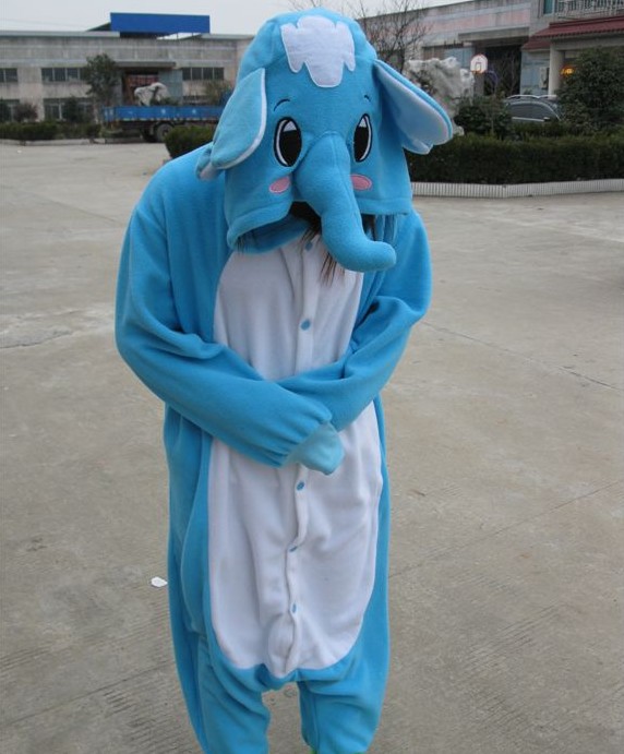 Blue sleepwear cartoon animal lovers one piece sleepwear lounge