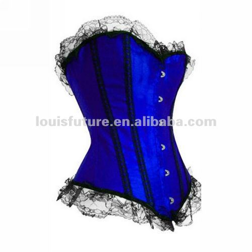 Blue Spandex / Polyster Sexy Lingerie Corset Lingerie Sex CS0086