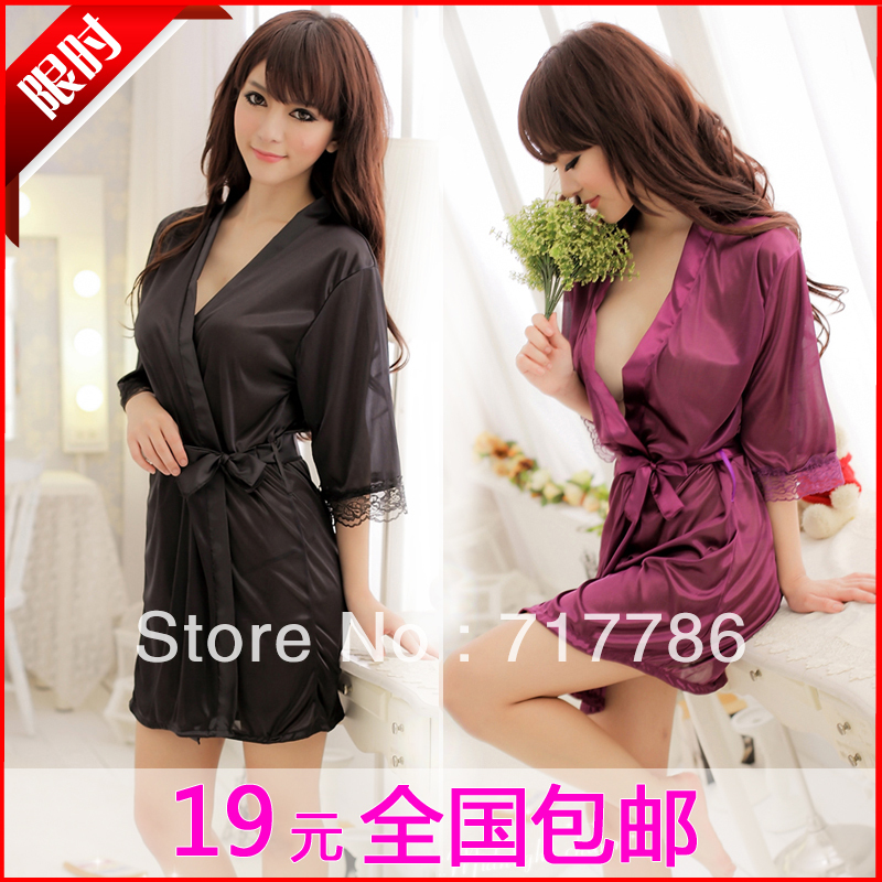 bobydoll sexy lingerie women sexy underwear for silk sleepwear nightgown