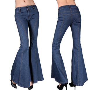 boot cut jeans, female trousers, slim , plus size,Fashion,free shipping