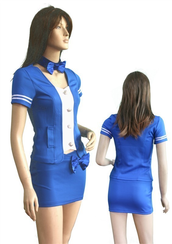 Bow stewardess clothing uniform professional set stewardess loading the sauna suit piece set