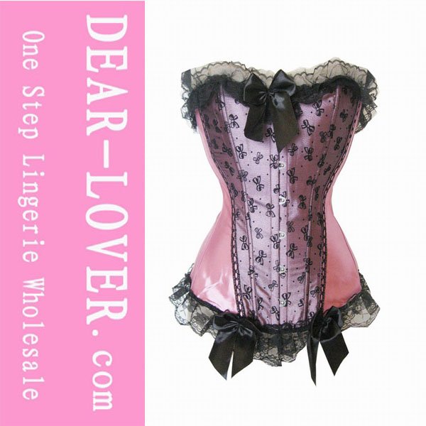 Bows Strapless Corset with G-string LC5095-2+ Cheaper price + Free Shipping Cost + Fast Delivery