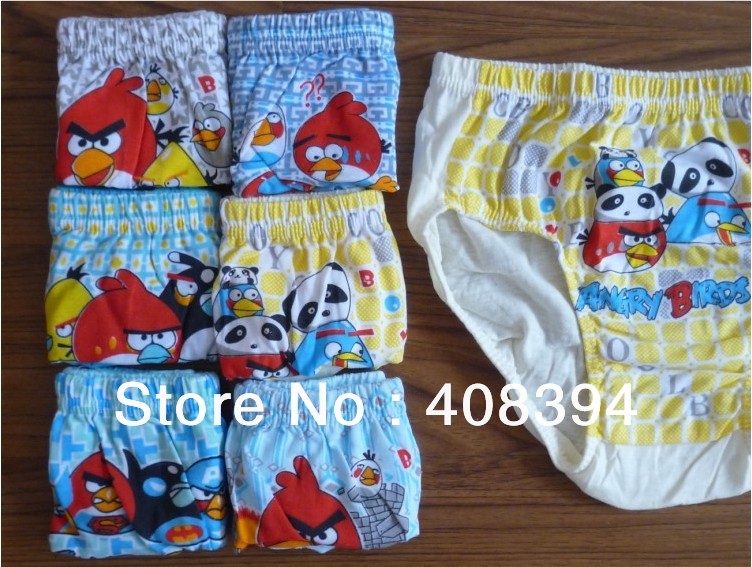 Boys girls underwear  3-8 yrs kids briefs child panties 12pcs/lot  random pattern free shipping free shipping ZL-0036