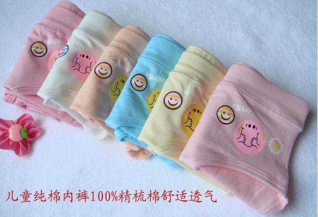 Bp2604 children's clothing child sleepwear autumn and winter multicolour female child panties baby panties 100% cotton panties