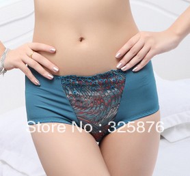 BR-112matching underwear The new upscale gauze magnetotherapy in waist Peacock Queen supporting briefs panties underpants Br-113