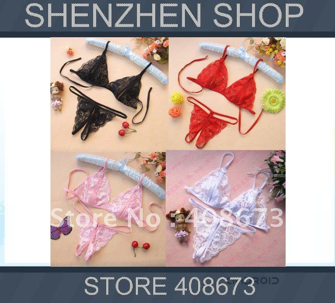 Bra sets,bra and panty set ,sexy bra set wholesale 10pcs/lot mix colors Free ship airmail HK