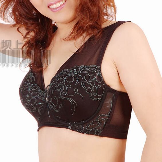 Bra underwear Large wide strap 75d 42c 44c side gathering small bra