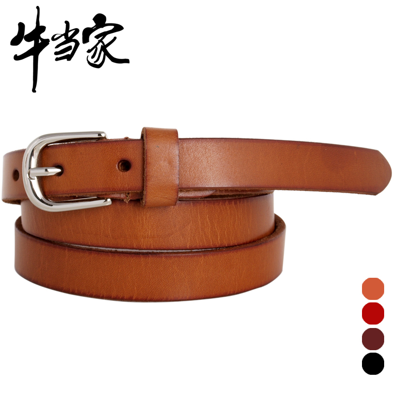 Brand Freeshipping Strap Women women's genuine leather belt fine cowhide women's strap thin belt Women strap female 262