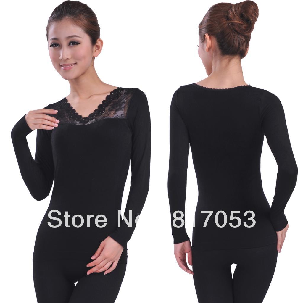 Brand New arrival thermal underwear set women's basic underwear seamless beauty care slimming butt-lifting women's long johns