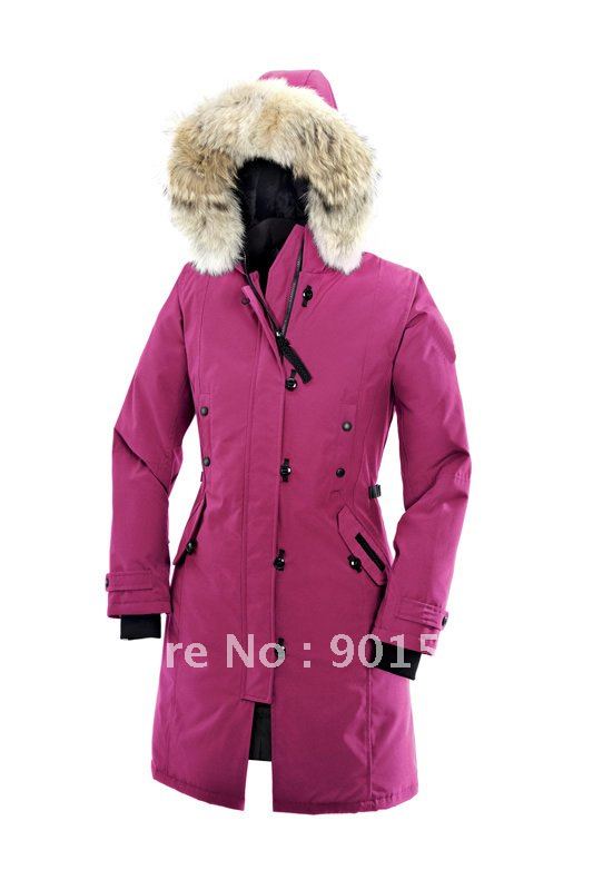 Brand New Down Parka Women's Kensington Parka SummitPink Color Down Winter Coats With Real Ful Hat,Free Shipping