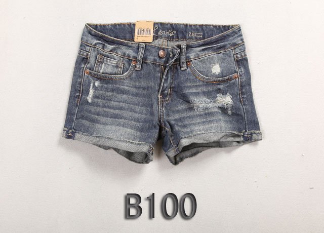 Brand new Lady denim shorts,women's jeans shorts,hot sale ladies' denim short pants size:26-32,free shipping B100