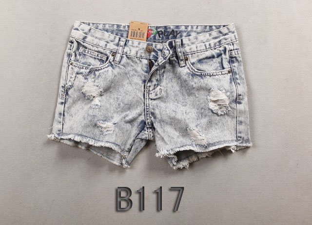 Brand new Lady denim shorts,women's jeans shorts,hot sale ladies' denim short pants size:26-32,free shipping  B117