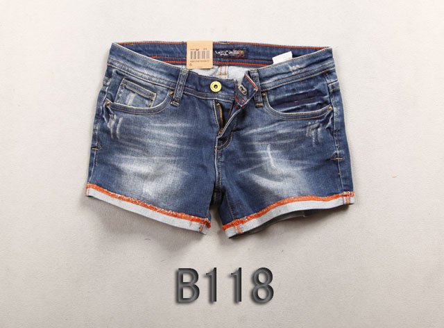 Brand new Lady denim shorts,women's jeans shorts,hot sale ladies' denim short pants size:26-32,free shipping  B118