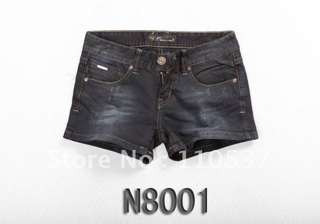 Brand new Lady denim shorts,women's jeans shorts,hot sale ladies' denim short pants size:26-32,free shipping N8001