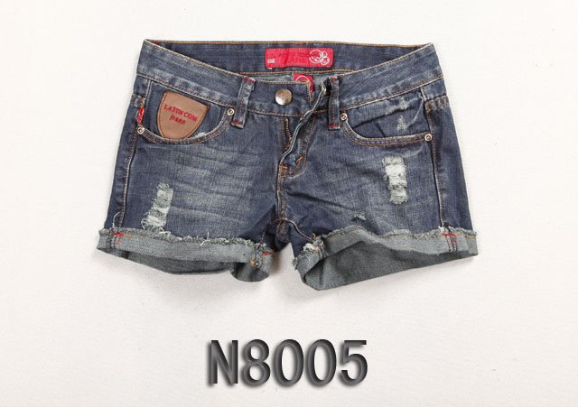 Brand new Lady denim shorts,women's jeans shorts,hot sale ladies' denim short pants size:26-32,free shipping N8005