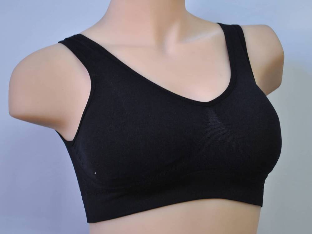 Brand New Women Ladies Cotton Sports Bra Yoga Exercise Walk Wireless Paded Bra