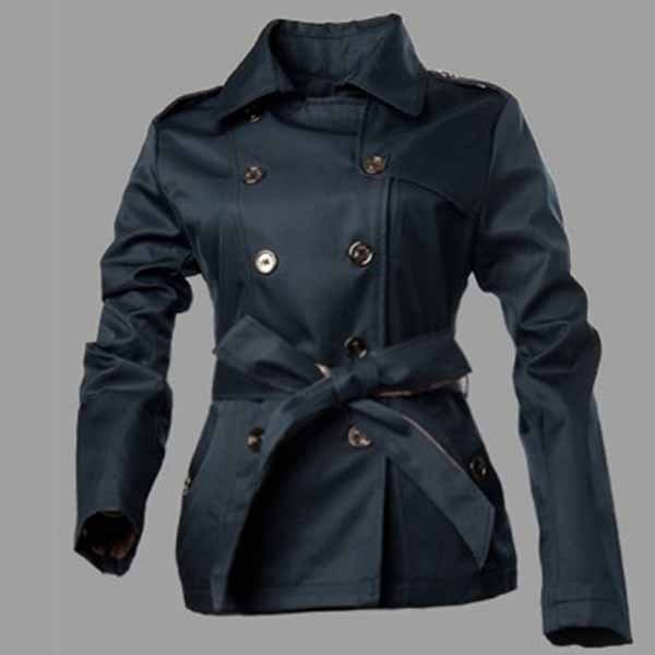 Brand New Womens Long Sleeve Lapel Windbreaker Jacket