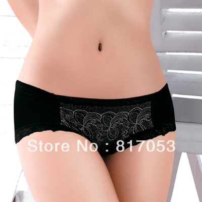 Brand Sweets underwear viscose smoothens panty luxury embroidery sexy gauze women's trigonometric panties