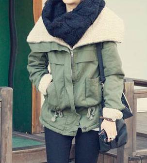 Bride autumn and winter berber fleece large lapel thickening wadded jacket outerwear 137