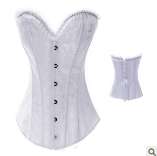 bride Wrapped chest strapless corset  corset corsage