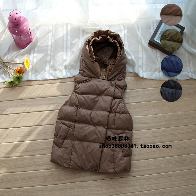 Brief elegant corduroy patchwork cotton vest cotton vest 0.44kg