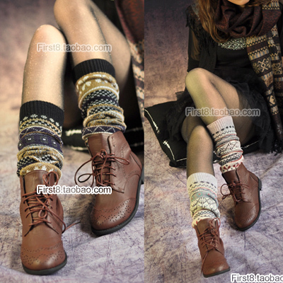 British style boot covers   ankle sock autumn and winter  leg cover