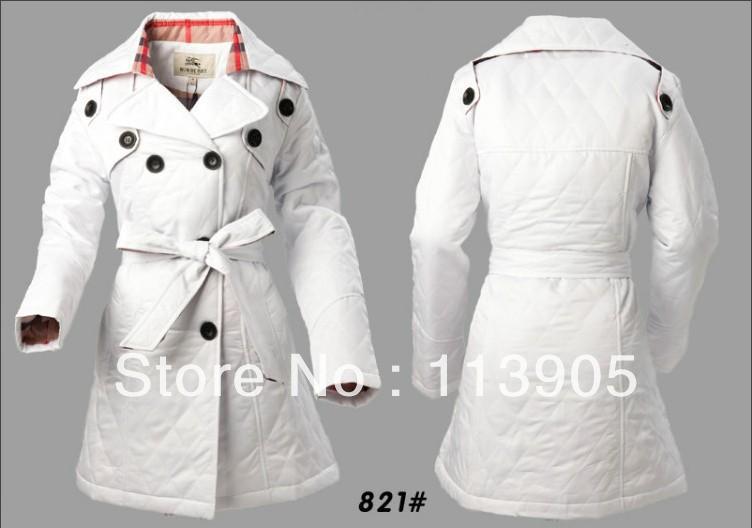 British style brand classic double-breasted padded clothes woman jacket free shipping #821