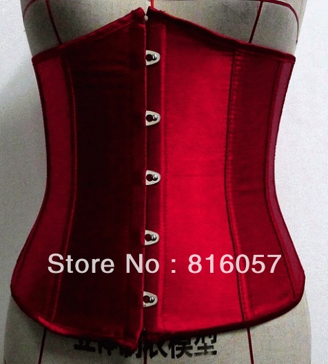 BUSTIER ,FREESHIPPING ,Size : S , M , L ,XL , Diamond Red overbust corset - CORSETS