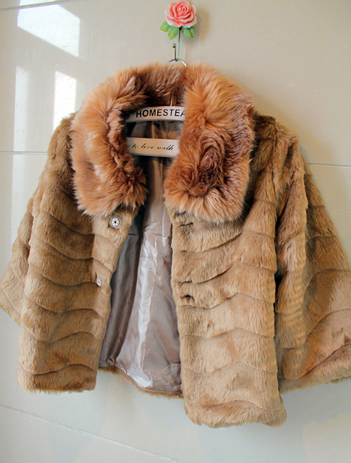 Buy 2013 female ladies plush eco-friendly fur animal fur short jacket