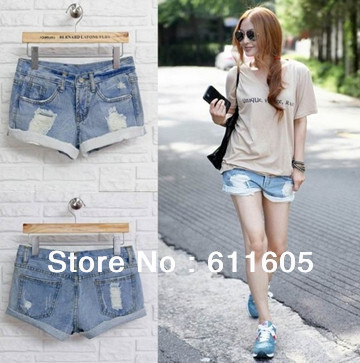 BWC011 Lady denim shorts,women's jeans shorts,hot sale ladies' denim short pants  2 size,free shipping