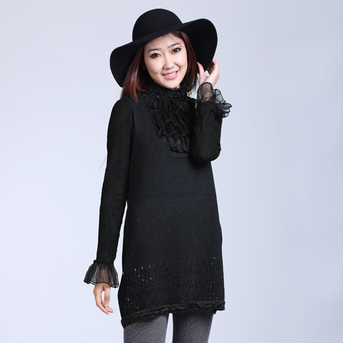 C&s mercerizing wool acrylic wool line vest sweater female rj026