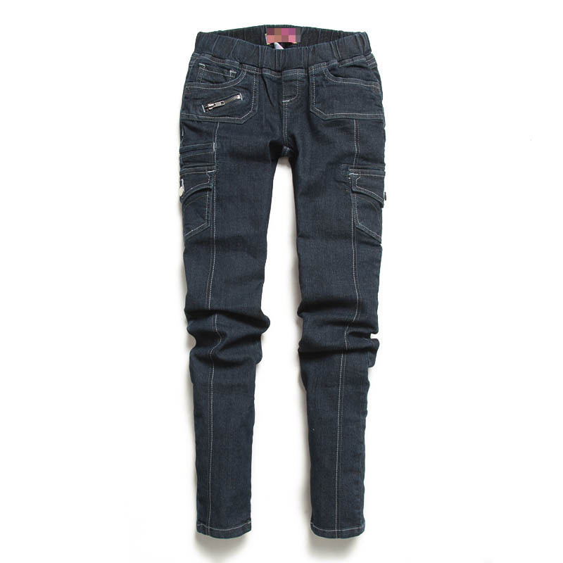 C071-460 female 2012 spring and autumn shinhan slim elastic waist mid waist skinny jeans basic