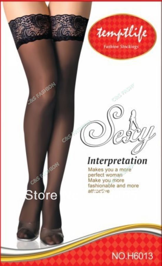 [C468] Sexy Women's Silk Lace Knee Bows Socks Thigh High Stockings