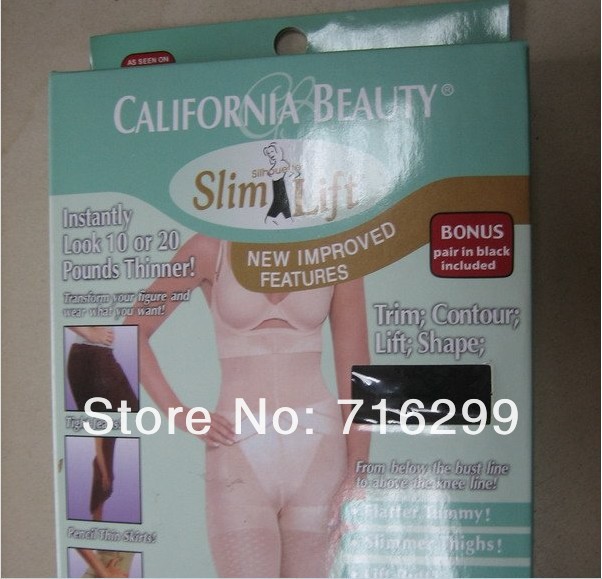 California Beauty 100pcs/lot Slim N Lift With Straps Supreme Full Body Shaper Slimming Underwear Bodyshaping Undergarment