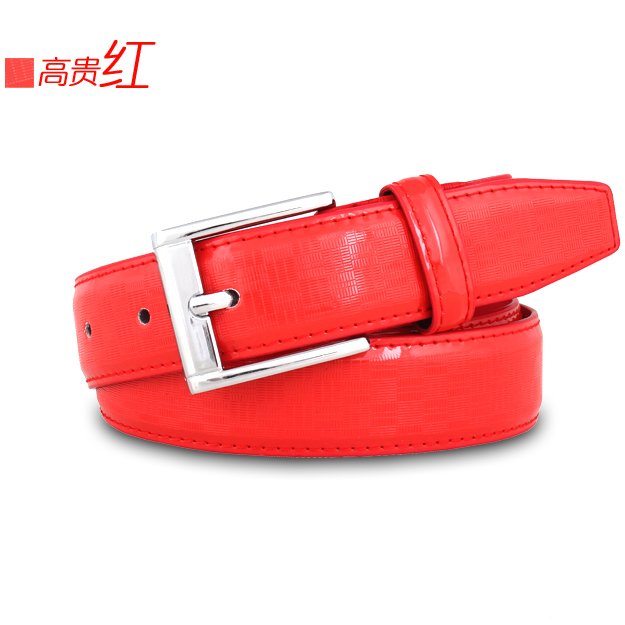 Candy color japanned leather belt printing leather female women's all-match belt fashionable casual