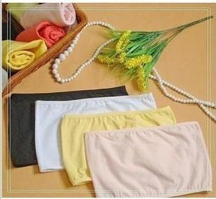 Candy color tube top tube top quality elastic wire fabric