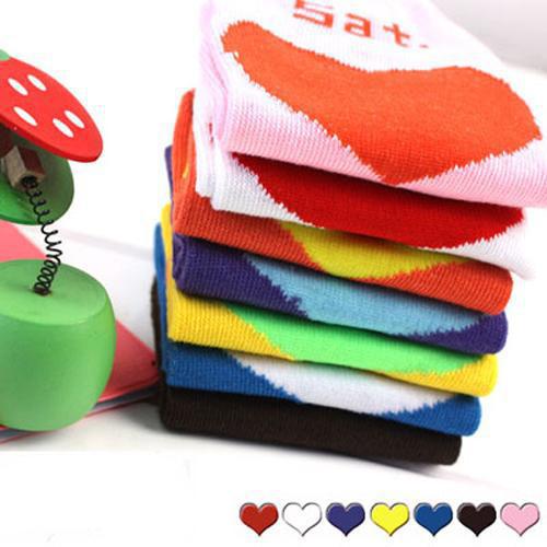 candy colors of love socks / Madam socks 7 pairs / bag