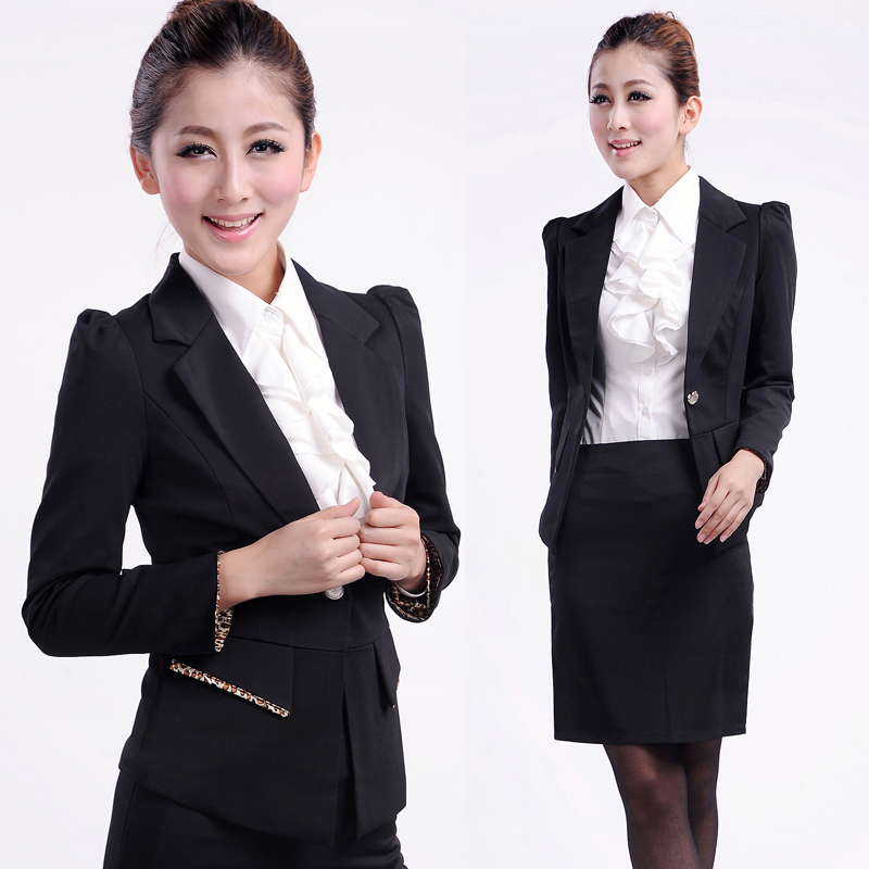 Card 2013 spring fashion work wear set women's skirt formal work wear suit women's