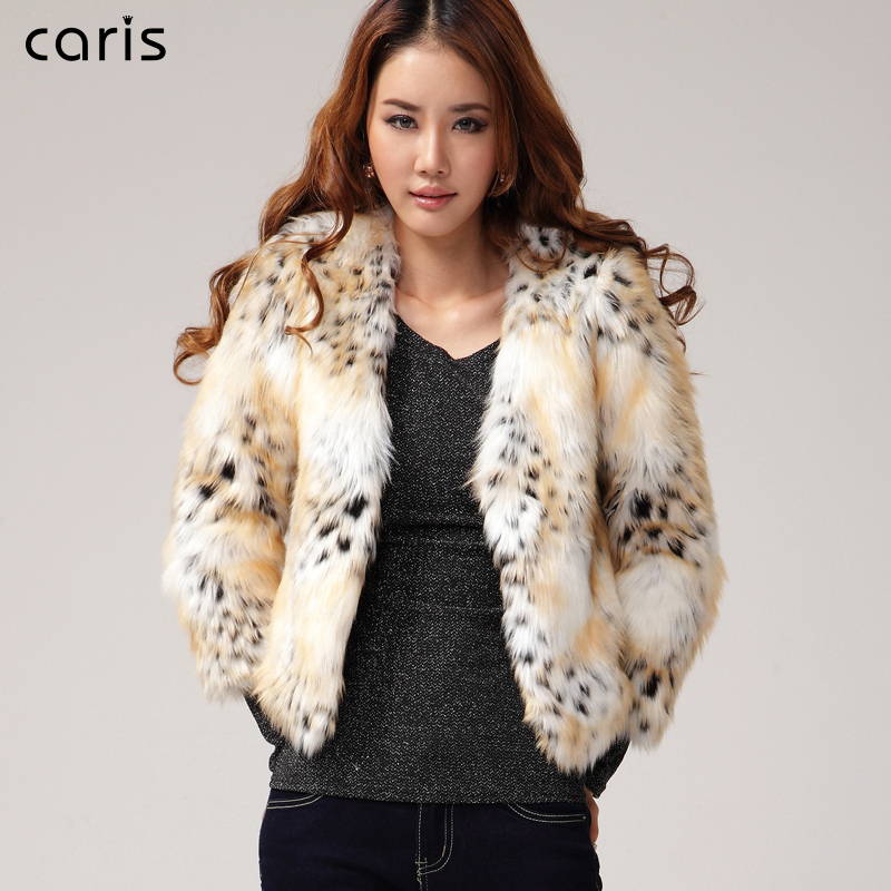 Caris outerwear female winter short design fur coat 2013 women's spring