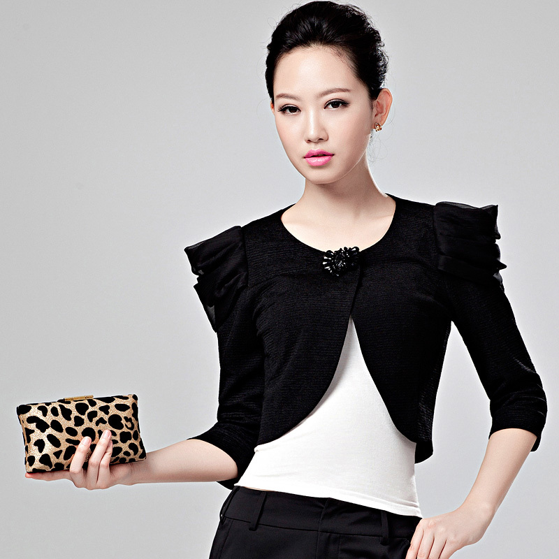 Carnival october legend 2012 spring and autumn women's ol fashion all-match slim short design cape short jacket female