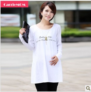 Carriemom maternity clothing fashion spring and autumn maternity top maternity t-shirt all-match 4176c