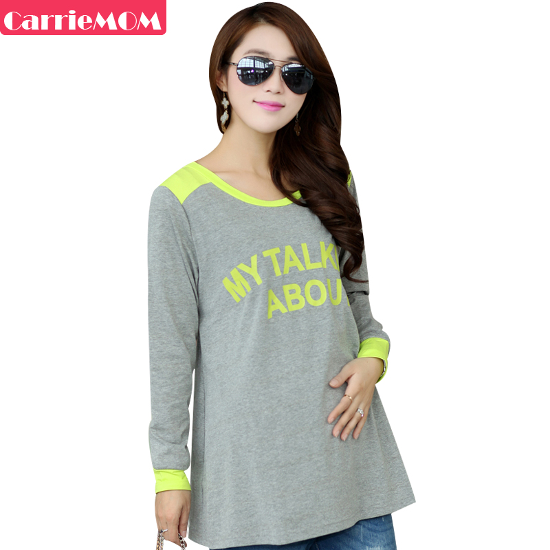 Carriemom maternity clothing spring fashion top fashion maternity t-shirt basic shirt long-sleeve sweatshirt