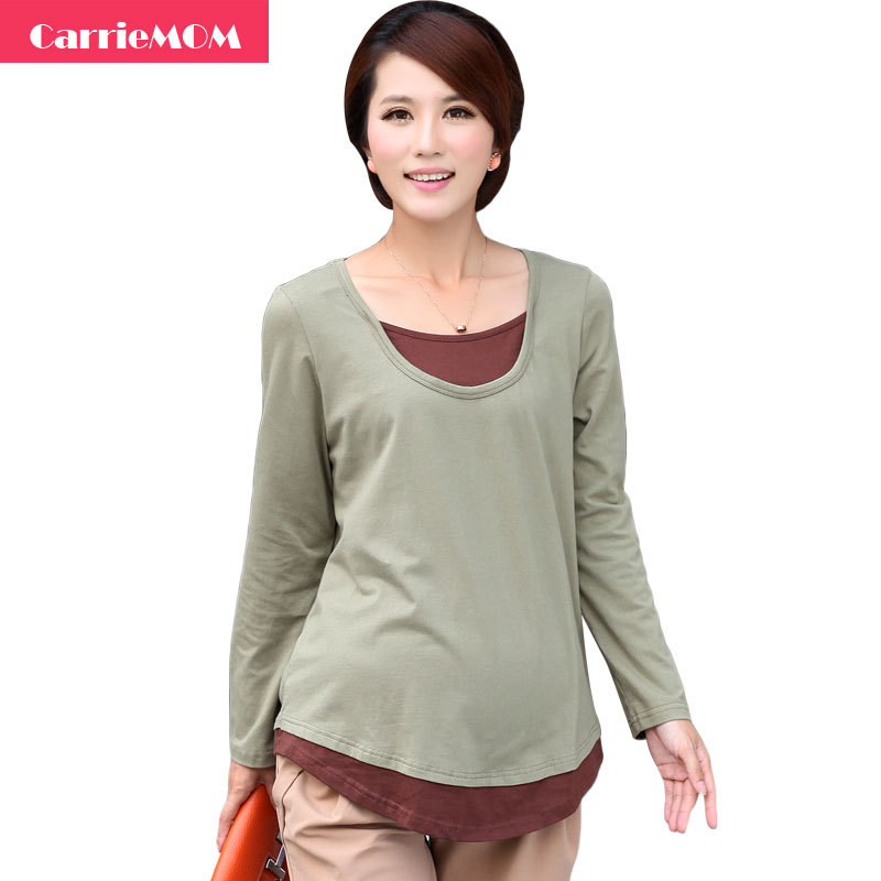 Carriemom maternity clothing spring maternity top maternity shirt maternity basic shirt