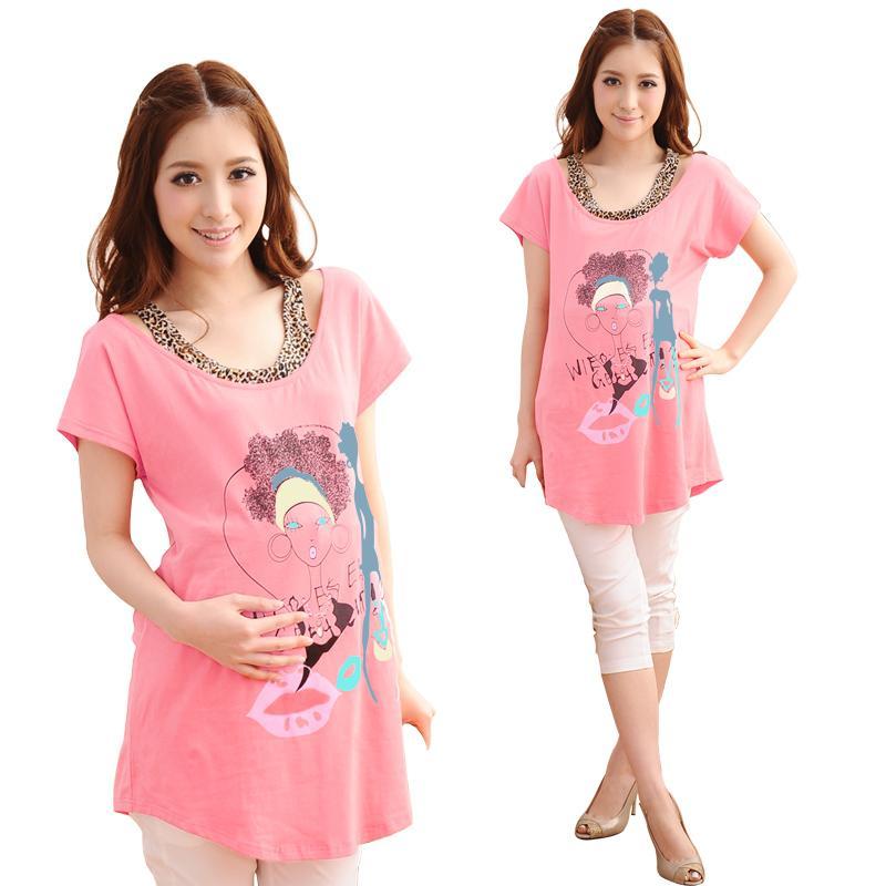 Carriemom maternity clothing summer fashion maternity top maternity t-shirt faux two piece 4120c