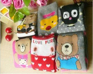 Carton lady Sock   hot sale warm and soft   free shipping